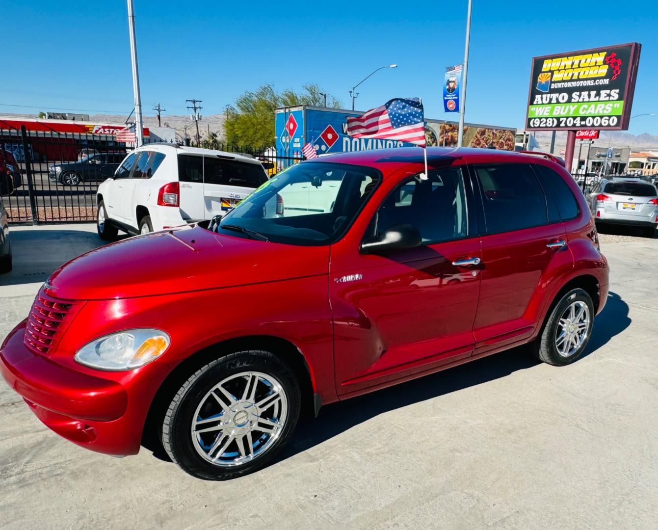 2005 Red Chrysler PT Cruiser Limited Edition (3C8FY68B75T) with an 2.4L L4 DOHC 16V engine, located at 2190 Hwy 95, Bullhead City, AZ, 86442, (928) 704-0060, 0.000000, 0.000000 - 1 owner clean CARFAX only 79k miles . Hard to find .excellent condition . New tires . We finance - Photo#4